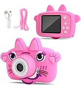 GKidz Kids Camera with Soft Silicone Cover Case Kids Toys - Digital Video Camcorder, for 3-8 Year...