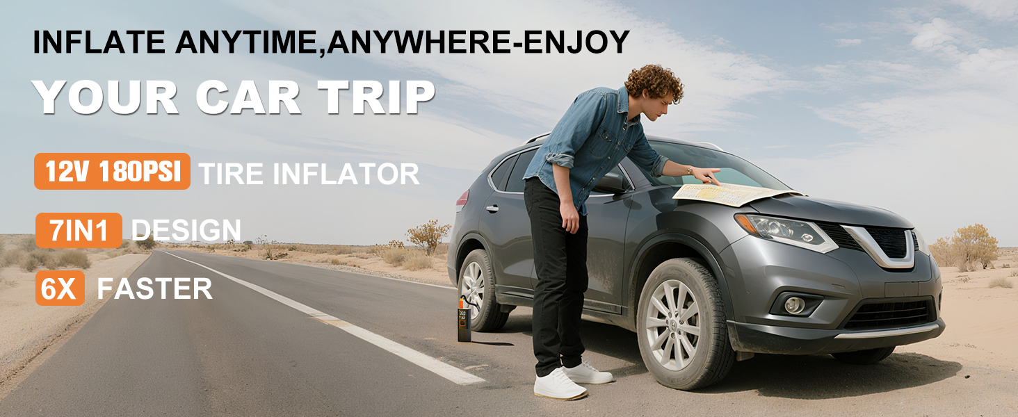 tire inflator portable air compressor