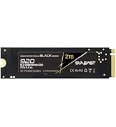 SUNEAST Black Series 2TB SSD Gen5, PCIe 5.0x4 NVMe M.2 2280 - Up to 14,800 MB/s Read, 12,800 MB/s...