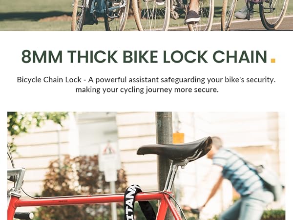 bike lock chain 8mm