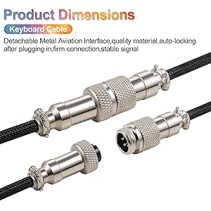 USB C Keyboard Coiled Cable