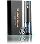 VINABON Electric Wine Opener 2024 - Rechargeable Wine Bottle Opener Corkscrew with Foil Cutter, O...