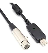 SiYear USB to XLR Female 3 Pin Cable, XLR to USB Microphone Cable Studio Audio Cable Connector Co...