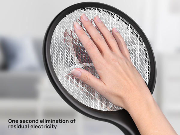 Electric Fly Swatter 4000V Bug Zapper Racket Dual Modes Mosquito Killer
