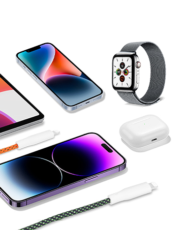 Apple MFi Certified Ombre Charger Cable Compatible with iPhone (2 Pack, 3 feet) Colorful Gradual