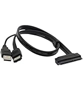 SinLoon 2.5'' Hard Disk Drive SATA 22Pin to eSATA Data USB Powered Cable Adapter for Optimized fo...