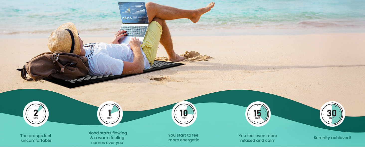 Simply lie down for a soothing, natural healing experience.