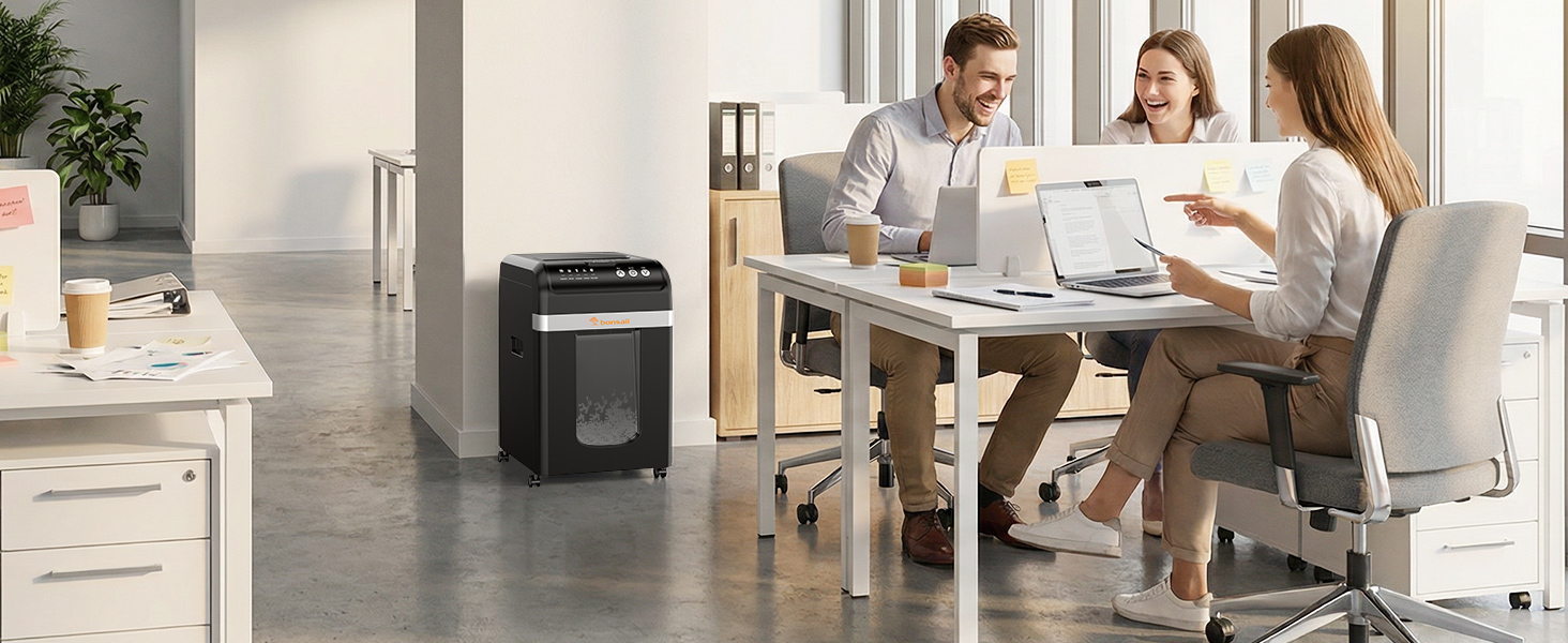 Bonsaii Office Shredder Heavy Duty Commercial Grade Shredder