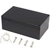 Zulkit Waterproof Plastic Project Box ABS IP65 Electrical Junction Box Enclosure Black 7.9 x 4.7 ...