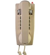 Old Style Retro Wall Phone with Handset Volume Control Landline Corded Telephone Waterproof and M...