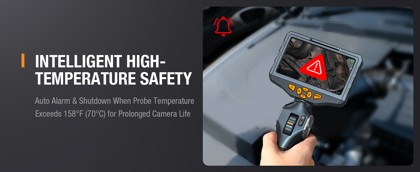 high temperature endoscope borescope inspection camera