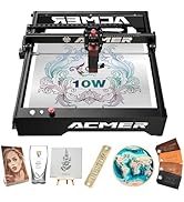 Laser Engraver Machine 10W Output Power, Laser Engraving Machine 0.06mm High Precision Laser Cutt...