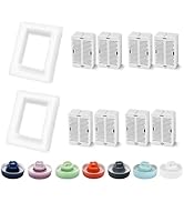 Lawfery 8 Pack Ceramic Cat Water Fountain Filters Replacement, 8 Cat Fountain Filters &amp; 2 Pre-Fil...