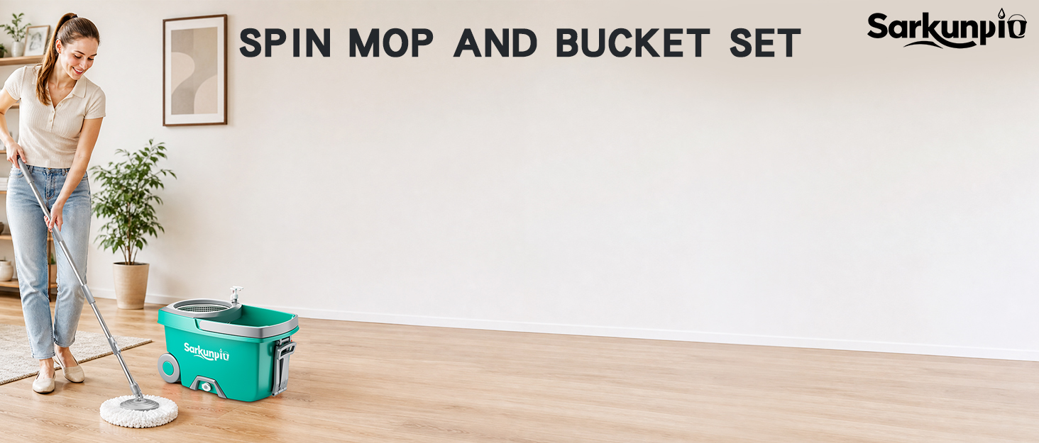 Sarkunpio Spin Mop and Bucket set