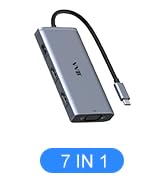 USB C to Dual HDMI Adapter,USB C Docking Station Dual Monitor Hub