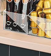Samhe Acrylic Coffee Bar Organizer for Countertop, Cups Lids Sleeves Pods Syrups and Coffee Bar A...