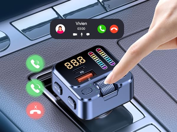 car bluetooth adapter handsfree call