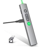 Presentation Clickers for PowerPoint Presentations, [Aluminum Alloy] + [2 in 1 USB C/A] PowerPoin...