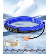 WILAWELS 6Ft Water Pipe Heating Cable, 5W Constant Power Self-Regulating Heating Cable, 5W/FT, IP...