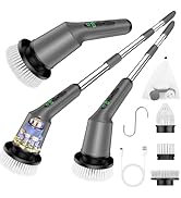 Electric Spin Scrubber for Cleaning Bathroom, Shower Scrubber Cordless Cleaning Brush with IPX7 W...