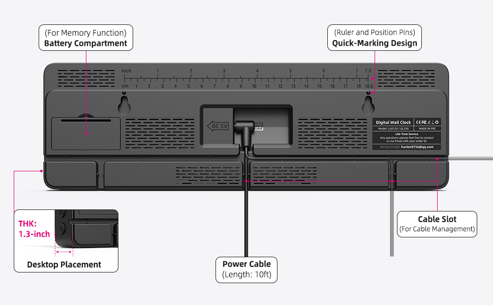 Supports Wall-Mounted and Desktop Placement