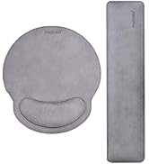 MAIDERN Memory Foam Set Keyboard Wrist Rest Pad and Mouse Pad with Wrist Cushion Support for Offi...
