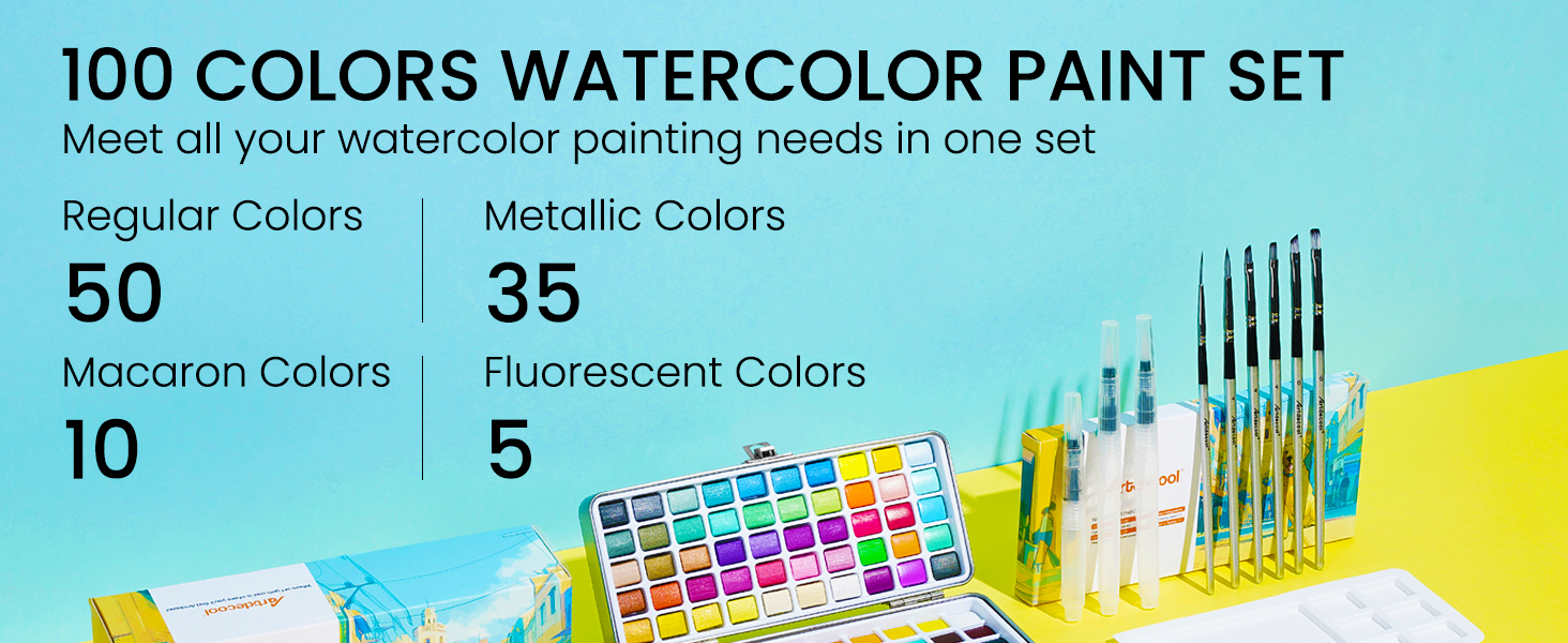 watercolor paint set