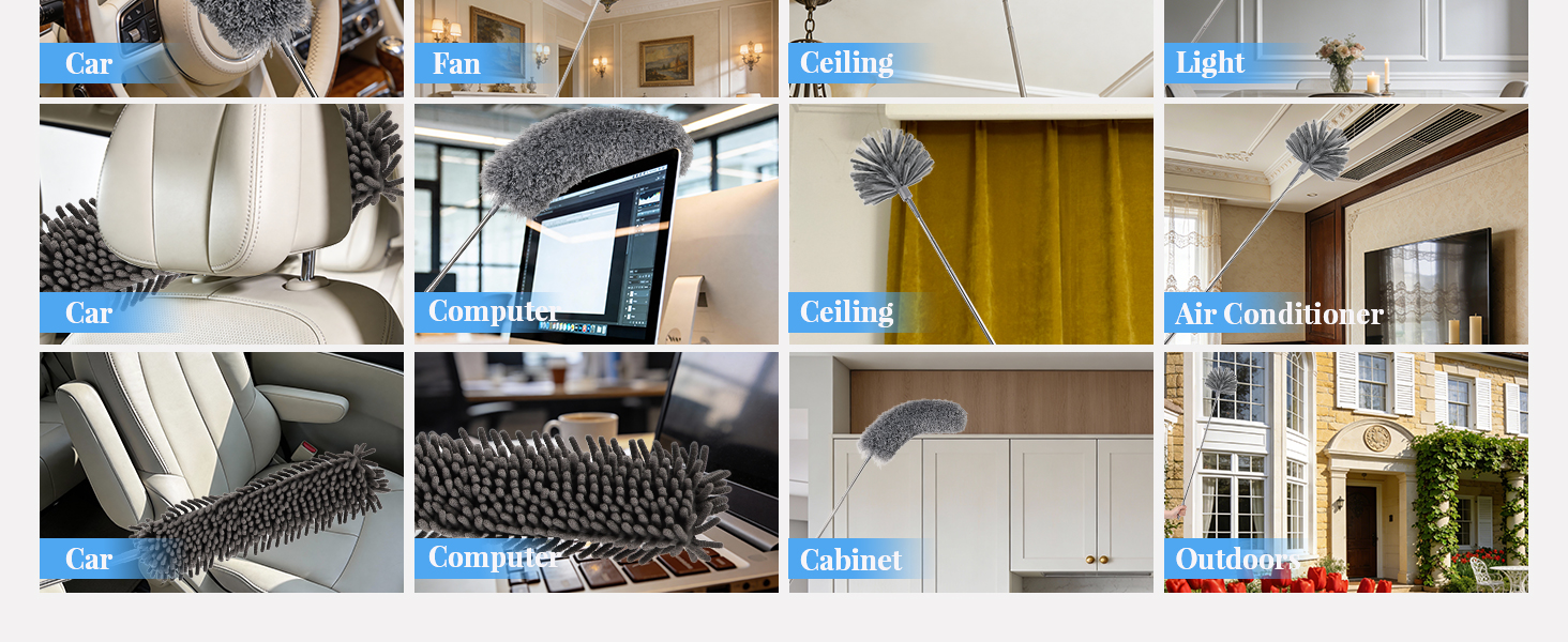 extended duster for high ceilings and fans