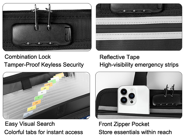 fireproof file folder important document holder