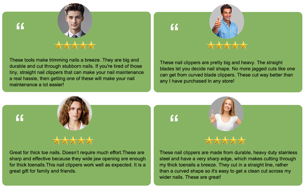 straight toenail clipper for thick nails