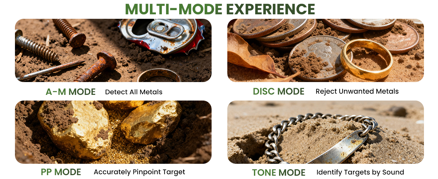 treasure hunting metal detector