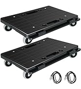 AQNIEGEP Furniture Dolly 4 Wheels Dollies for Moving Dollies with Wheel Dolly Cart with 2 x 60in ...