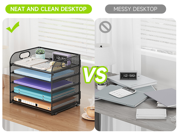Neat and Clean Desktop VS Messy Desktop