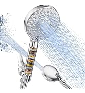 SR SUN RISE Filtered Shower Head with Handheld, High Pressure 9 Spray Mode Chrome Showerhead with...