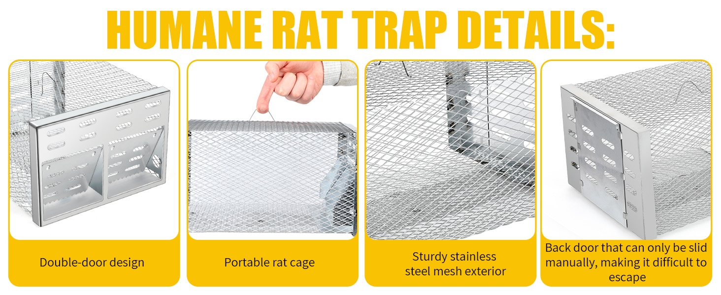 Humane Rodent Trap for Indoor &amp;amp; Outdoor Use