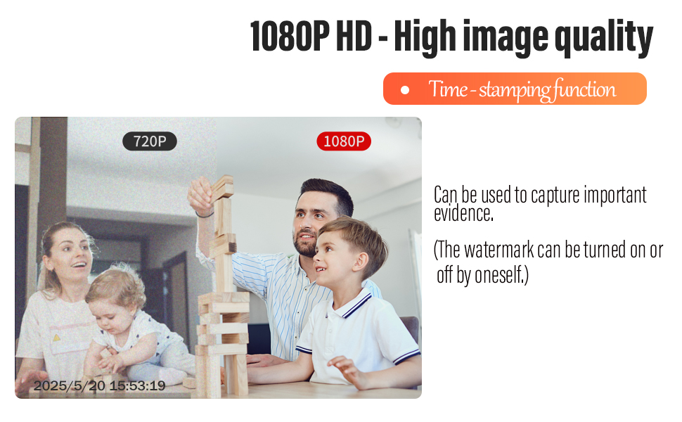 HD 1080P Time-stampingfunction