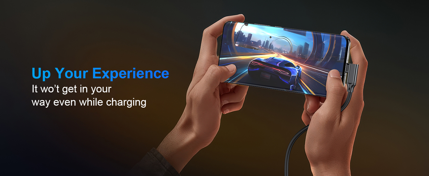 C to USB C Cable Right Angle 20Gbps