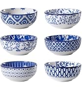 Cerkik Ceramic Soy Sauce Dish - 3 inch Small Dipping Bowls 2.7 oz Side Dishes for Appetizers Char...