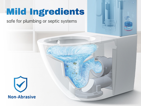 Mild Ingredientssafe for plumbing or septic systems