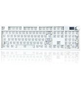 ZUOYA GMK104 Mechanical Keyboard Barebones,VIA Programmable Wireless BT5.0/2.4G/Type-C Gasket Mou...