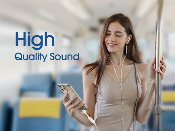 TechMatte Lightning to USB C Audio Adapter Cable