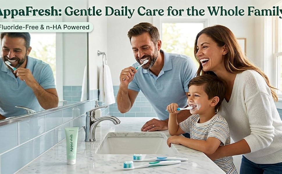 Fluoride Free Toothpaste - Hydroxyapatite Toothpaste 4oz for Enamel Repair
