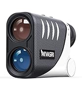 REVASRI Golf &amp; Disc Golf Rangefinder with Slope and Pin Lock, Measure in Feet Yards Meters, 1500 ...