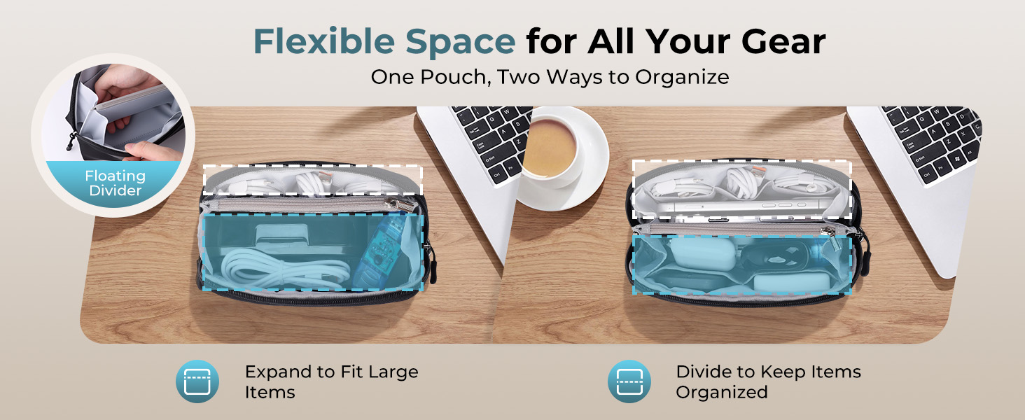 Travel Cable Organizer Pouch Electronic Accessories