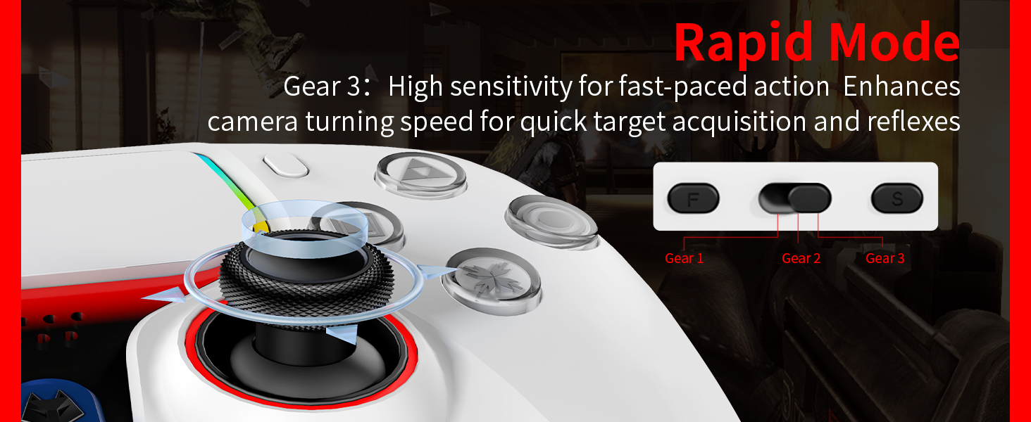 Right joystick sensitivity adjustable