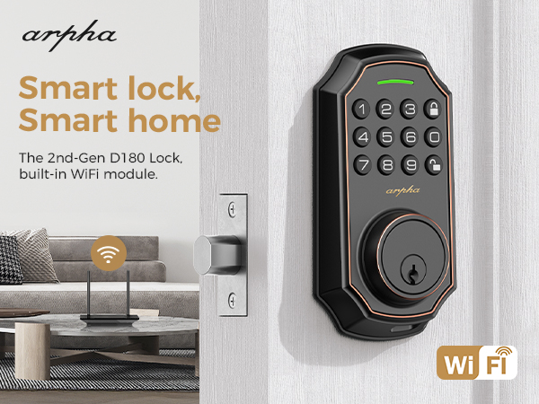 ARPHA D180W KEYLESS ENTRY DOOR LOCK