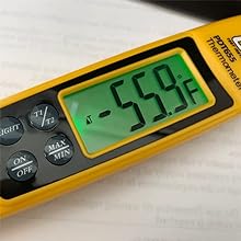 The UEi PDT655 is a back-folding digital pocket thermometer.
