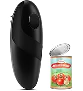 Battery Operated Electric Can Opener – Automatic, Hands-Free, Smooth Edge, One-Touch Jar Opener f...