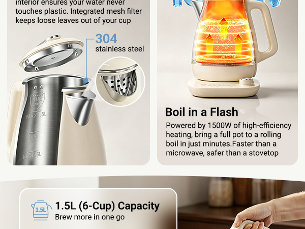 electric kettle temperature control