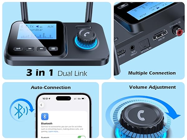 3 in 1 Bluetooth receiver
